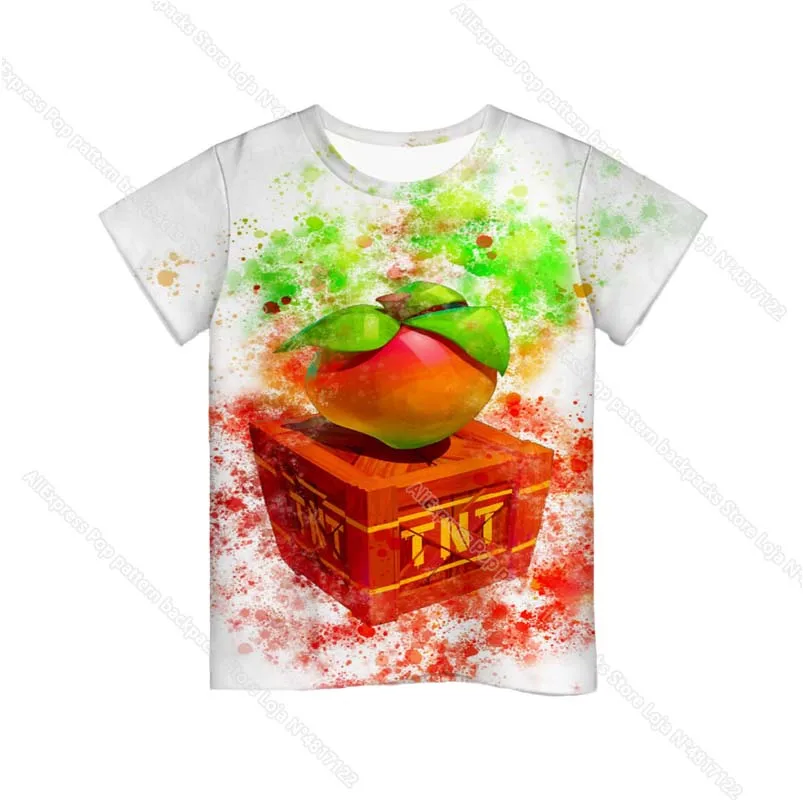 Summer Kids Crash Bandicoot On the Run 3D T Shirt Boys Girls Anime T-shirt Children Cartoon Tshirt Toddler Tee Tops Camiseta