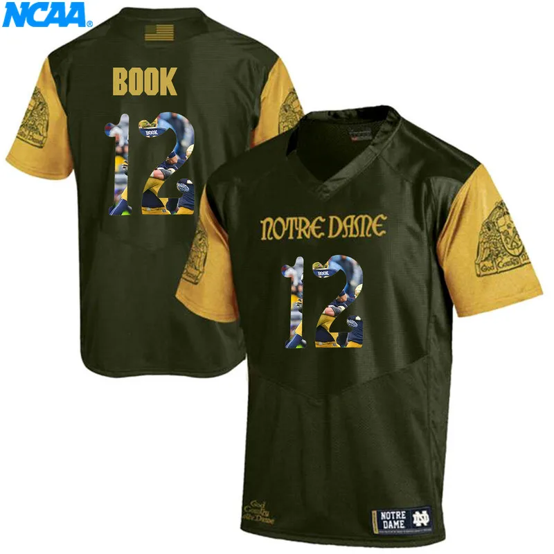 New Arrival High Quality Irish Book#12 College Sport T-shirt Jerseys S-XXXL - Цвет: 4