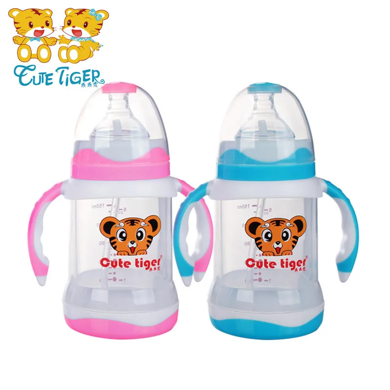

Wide Aperture Crystal Diamond Glass Infants Feeding Bottle Riot Shatter-resistant Double Layer Shatter-Proof Insulated Grant fro