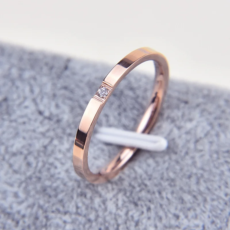 Couples Rings 1MM Thin Titanium Steel Couple Ring For Women and Men mens gifts