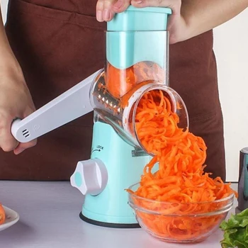 

Magic Multi-function Hand Crank Chopper Rotating Grater Vegetable Fruit Cutter Slicer Kitchen Gadgets Drop Shipping