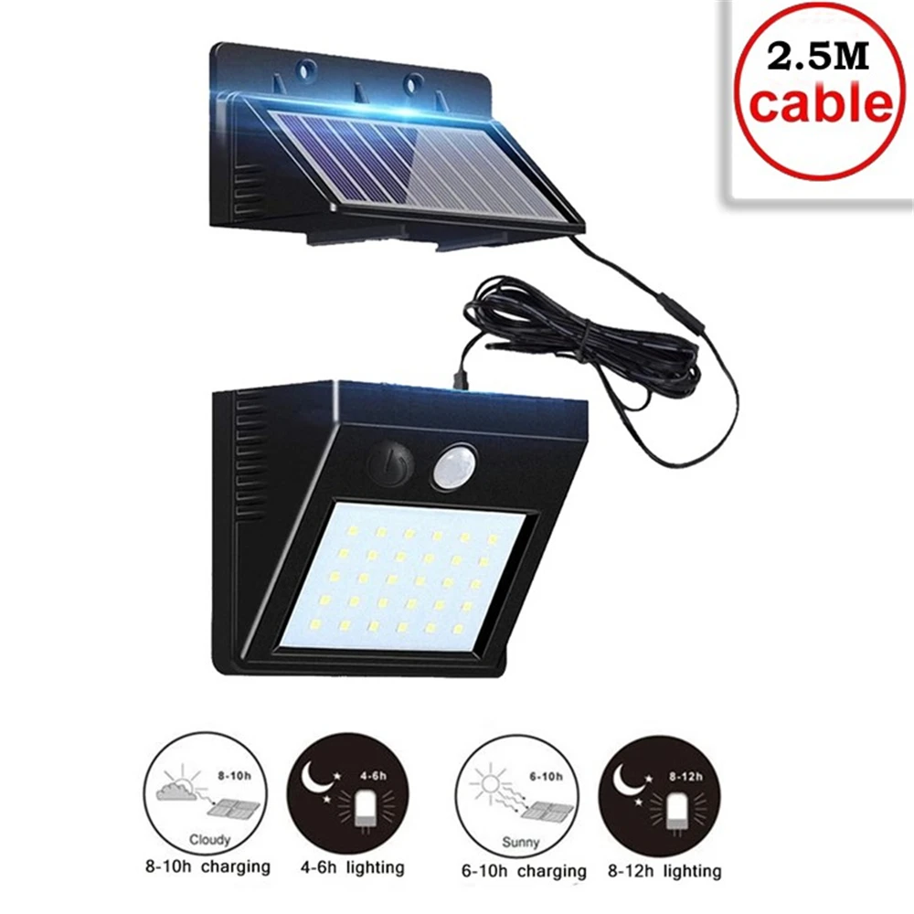 

Outdoor Waterproof LED Solar Light 30 Motion Sensor Wireless Solar Power Lamp Garden Wall Yard Deck Security Night Light indoor