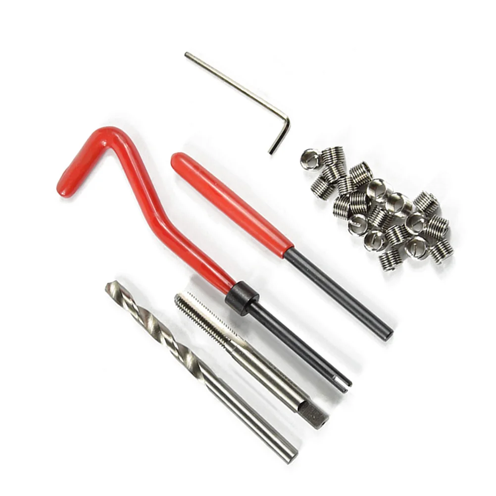 25 PCS Metric Thread Repair Set Car Auto Engine Block Restoring Damaged