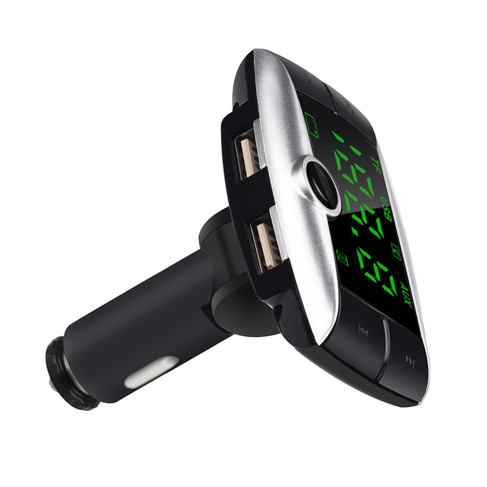 Bluetooth 4,2 FM передатчик модулятор автомобильное зарядное устройство 3.1A двойной USB адаптер Автомобильный mp3 плеер беспроводной аудио приемник Черный