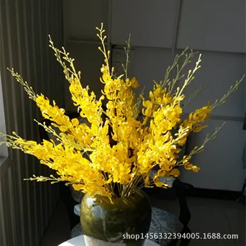 

Artificial Flower European Style Living Room Bedroom Library High-quality Imitation Silk Flower Artificial Flower Blue Flower 3