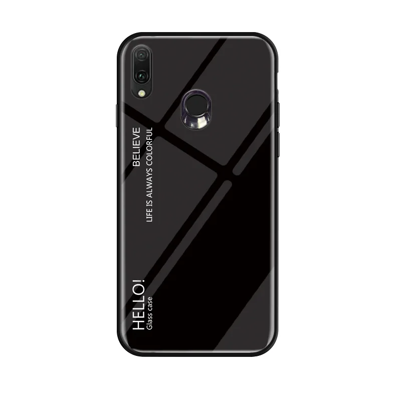 Модный градиентный стеклянный чехол для телефона samsung Galaxy A20 A30, полный защитный бампер для samsung Wide4, чехол для телефона 6,4 дюйма