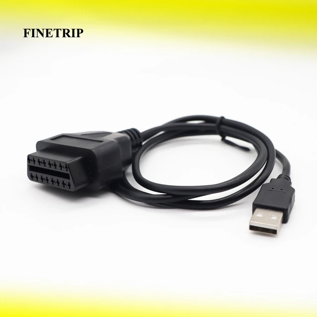 16pin Obd2 To Usb Port Charger Adapter Cable Connector Diagnostic Tool -  Cables, Adapters & Sockets - AliExpress