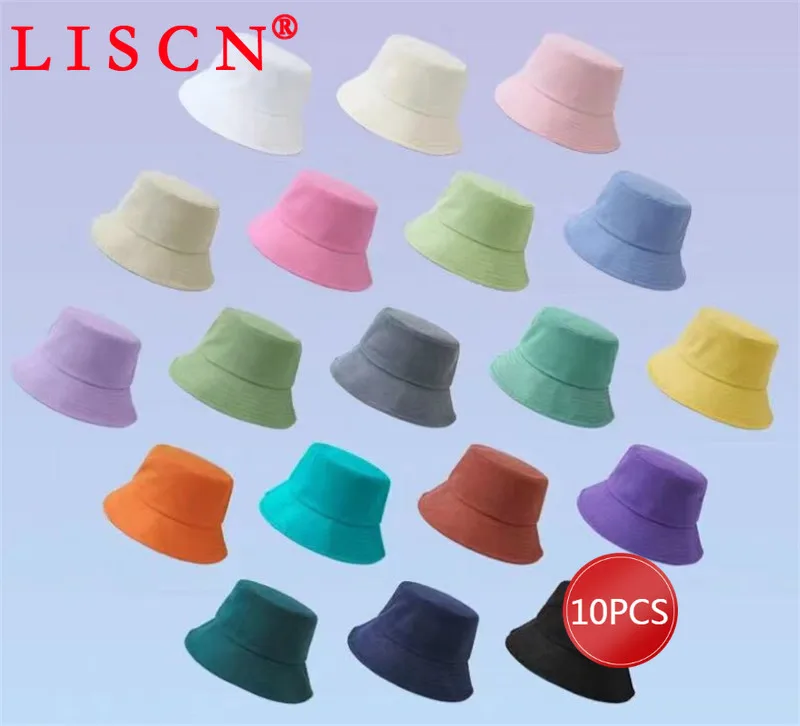 10 Pcs Wholesale Items  Womens Hats  Bucket Hat Men Women Unisex Sun Hat Anti-UV Collapsible Fashion K7000