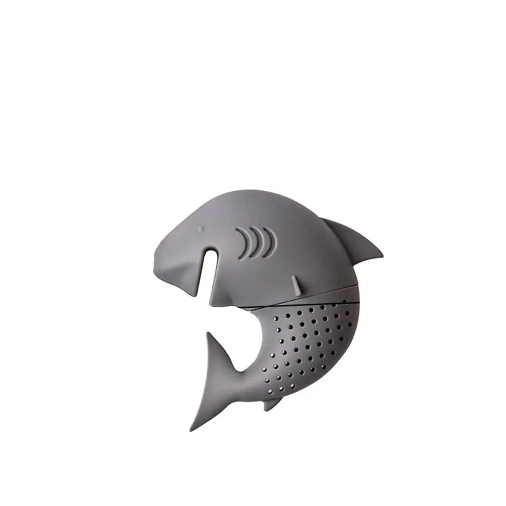 

Food Grade Silicone Cute Shark Infuser Loose Tea Leaf Strainer Herbal Spice Filter Reusable Diffuser