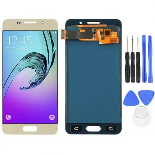 Для samsung Galaxy A3 A310 SM-A310F сенсорный экран сенсор ЖК-дисплей дигитайзер стеклянная крышка Замена Сенсорный экран тачскрин - Цвет: Golden