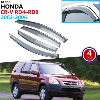 

for Honda CR-V RD4–RD9 2002 2003 2004 2005 2006 Window Visor Vent Awnings Rain Guard Deflector Shelters Cover Accessories CR V