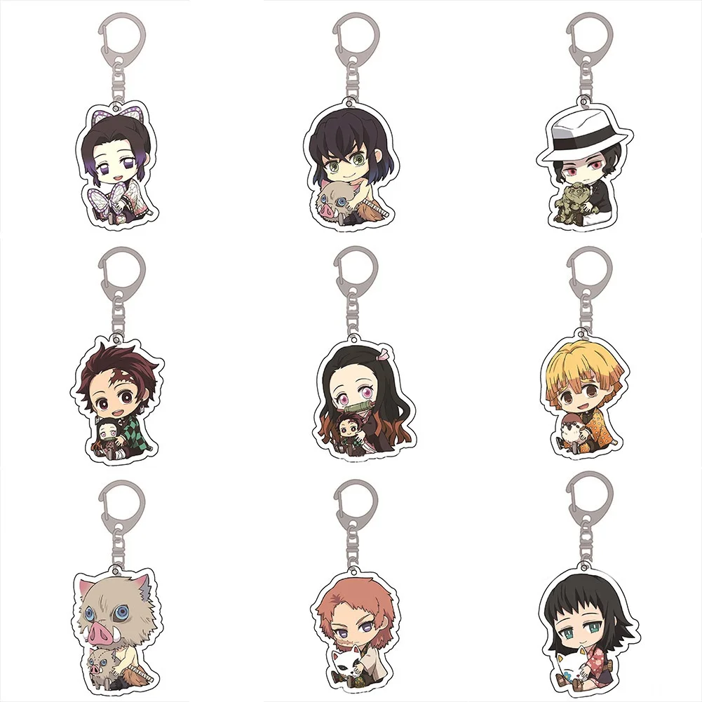 llavero de anime Demon Slayer: Kimetsu no Yaiba keychains Cosplay Accessories Keyring