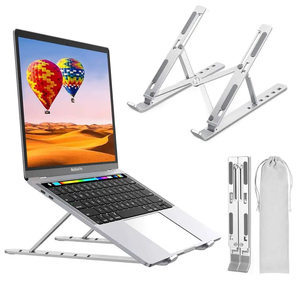 Laptop Stand for MacBook Air Pro foldable desktop notebook stand holder portable aluminum laptop holder for Xiaomi Air