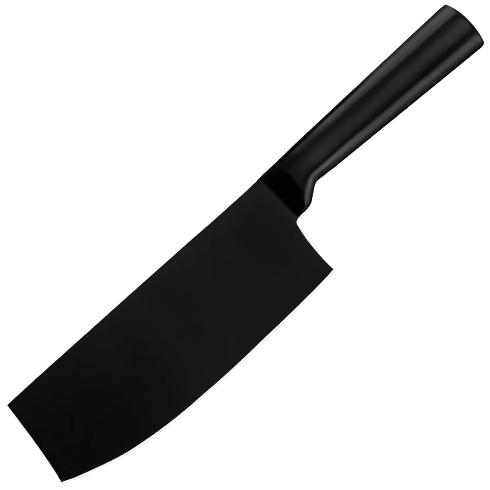 Chef Knife Набор кухонных ножей из нержавеющей стали, Кливер, нож, инструмент, измельчитель, накири, фруктовый, овощной, черный, японский набор ножей, подарки для женщин - Цвет: Chef Knife