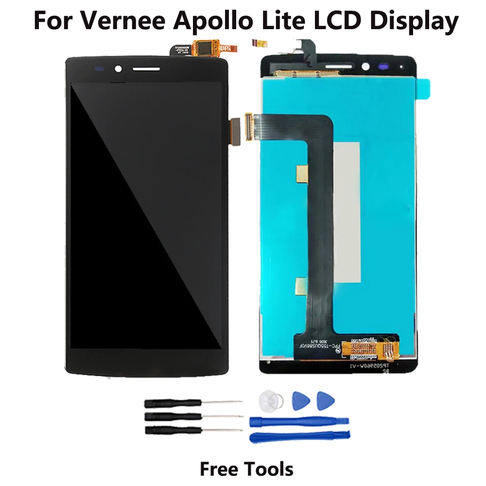 5.5 Inch For Vernee Apollo Lite LCD Display Touch Screen Digitizer Assembly Repair Parts | Мобильные телефоны и