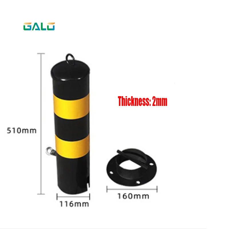 GALO на заказ стальная труба утолщение безопасности предупреждающая колонна парковочная колонна дорожное ограждение фиксированная колонна изоляционная сигнальная лента - Цвет: kit4