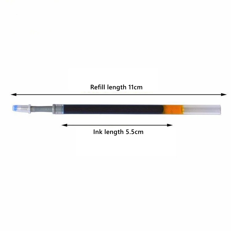Einziehbares Gelschreiber-Set, 0,5 mm, Schwarz/Rot/Blau, großes Fassungsvermögen, Kugelschreibergriff, austauschbare Nachfüllungen, Stange, Schulbürobedarf – Detail 1