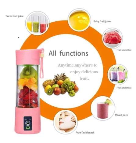 Portable Mini- Household Juicer Motor-driven Juicing Cup More Function Liquidizer Small-sized Charge Juice Cup