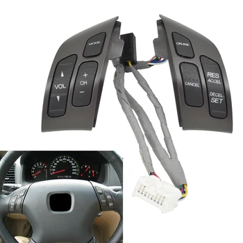 

HIGH QUALITY! Steering Wheel Audio Control Switch 35880-SDB-A01ZA For HONDA ACCORD 2003-2007 Car Accessories .