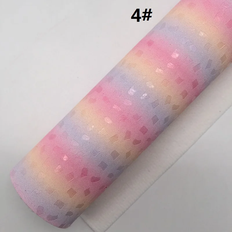 4 1 шт. 21X29 см Радужная искусственная кожа ткань, синтетическая кожа ткань листы, из искусственной кожи для изготовления луков LEOsyntheticoDIY T331A - Цвет: 4