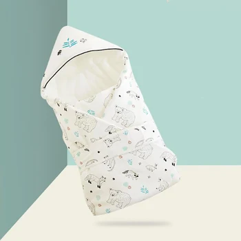 

Newborn Hooded Blanket Sleepsack Infant Baby Swaddle Cotton Winter Wraps Bedclothes Swaddling for stroller