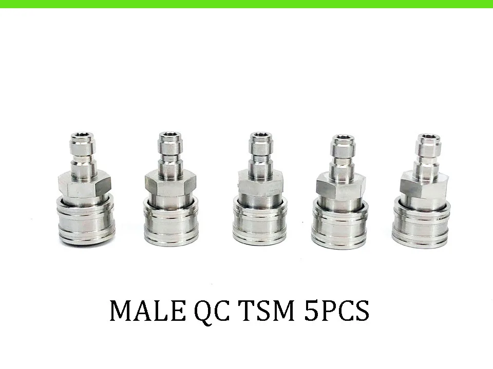 TSM QC 5pcs PCP Airforce быстроразъемный соединитель из нержавеющей стали 1/8 дюйма - Цвет: TSM QC 5pcs