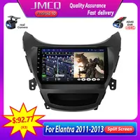 JMCQ 8 çekirdekli Carplay araba radyo Hyundai Elantra 2011-2013 için Multimidia Video oynatıcı 2 din 4G wifi Android 9.0 4 + 64G bölünmüş ekran