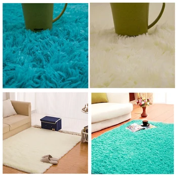 

Rug Living room/bedroom Imitation wool Rug Antiskid soft carpet carpet gray white blue brown pink purpule black mat