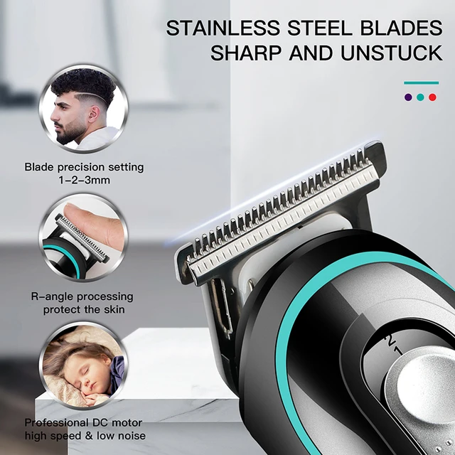 VGR Electric Hair Cutting Machine Rechargeable  Hair Clipper Man Hair Trimmer For Men Barber Professional Beard Trimmer 2