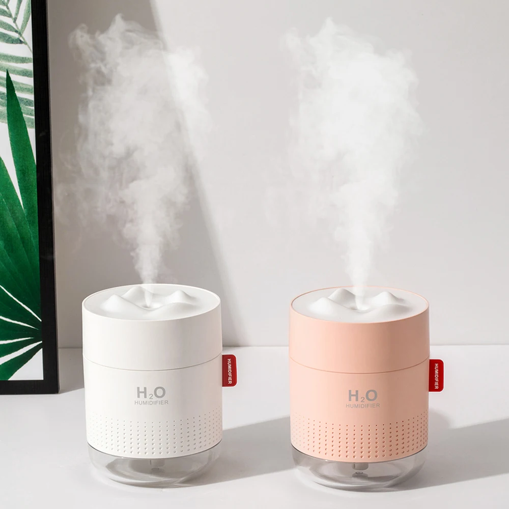 Ultrasonic Air Humidifier 500ML Snow Mountain USB Aroma Essential Oil Diffuser Heavy Mist Ultra Qui
