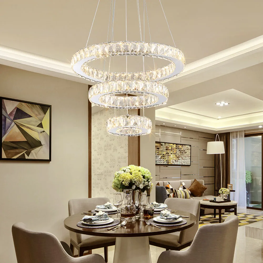 Современные подвесные потолочные лампы светодиодные хрустальная люстра подвесной светильник для гостиной светильники
