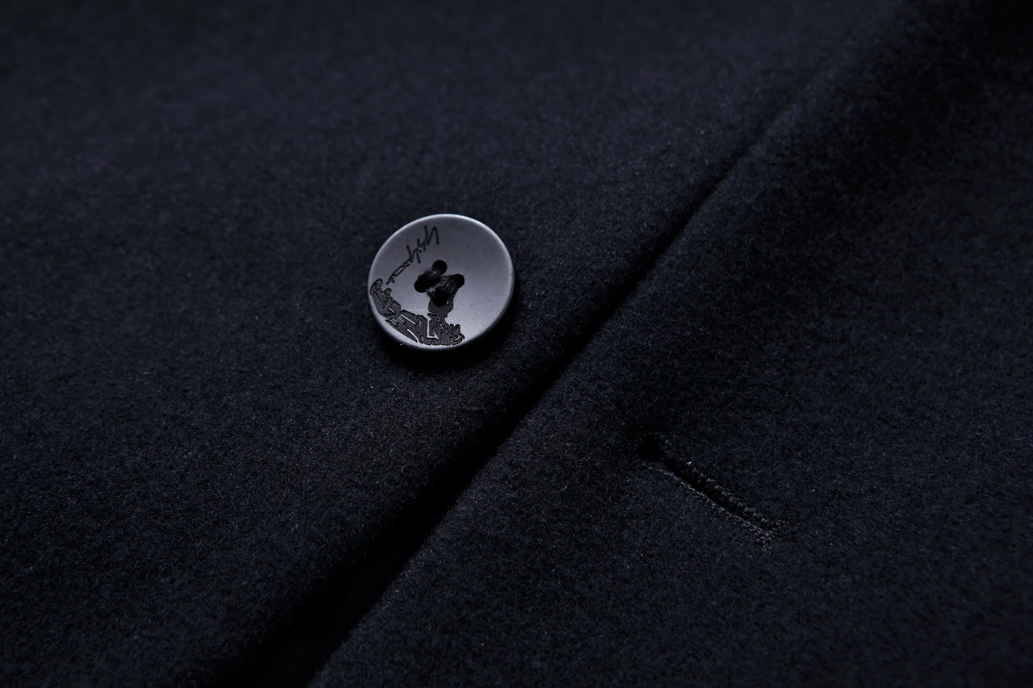 PUI men TIUA Зимняя шерстяная куртка, мужское шерстяное пальто, повседневное тонкое шерстяное пальто с отложным воротником и карманом, мужское длинное хлопковое пальто с воротником