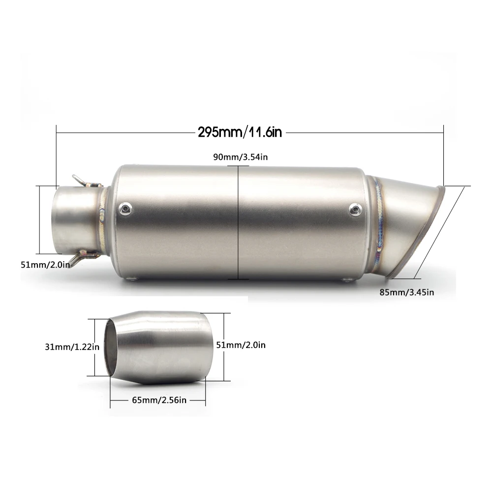 Универсальный мото rcycle выхлопной мото велосипед глушитель из нержавеющей стали мото глушитель громкий silencieux escape moto s чехлы для yamaha suzuki