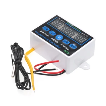 

Hot Sale W1411 12 24 220V LED Microcomputer Digital Display Temperature Controller Thermostat Intelligent Time Controller Adjust