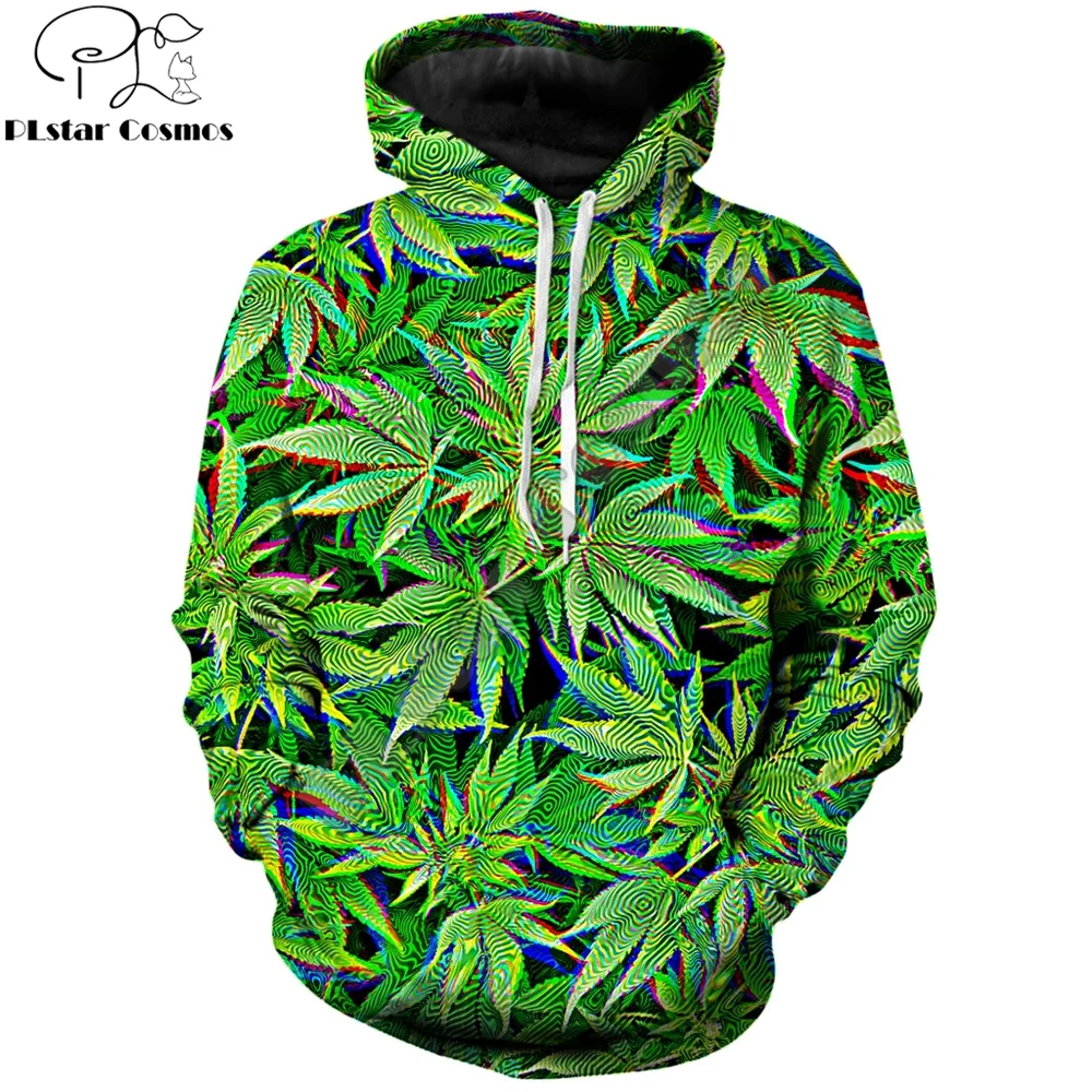 

PLstar Cosmos Brand Hoodies 2019 New Styles Trippy Weeds 3D All over Print Sweatshirt Unisex Harajuku streetwear sudadera hombre