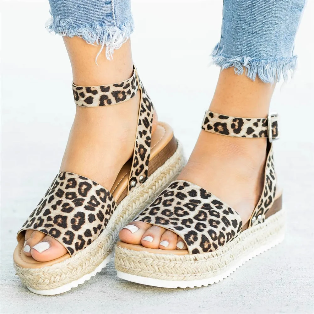 leopard platform espadrilles