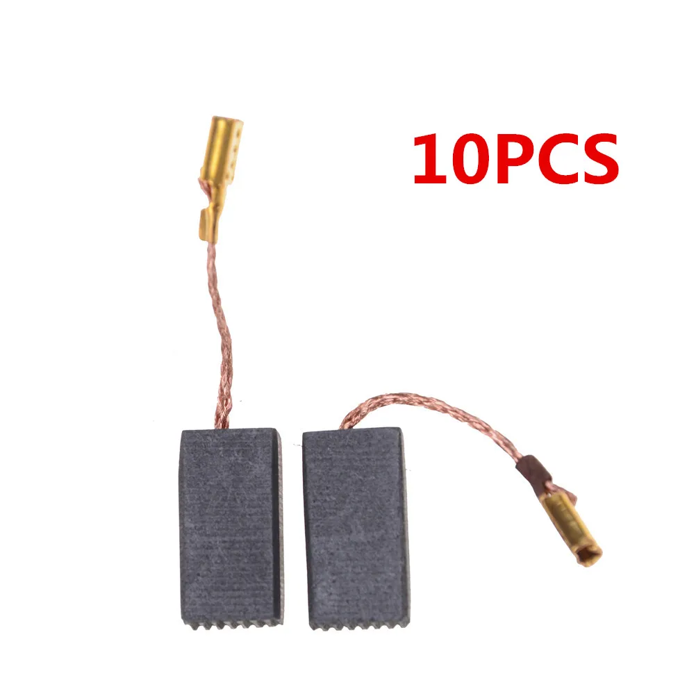 10PCS Mini Drill Electric Grinder Replacement Carbon Brushes Spare Parts For Motors   Rotary Tool 15*8*5mm