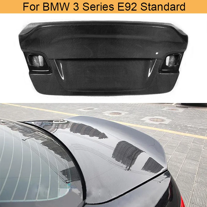 Carbon Fiber Rear Trunk Cover For Bmw 3 Series E92 Standard Coupe 2
