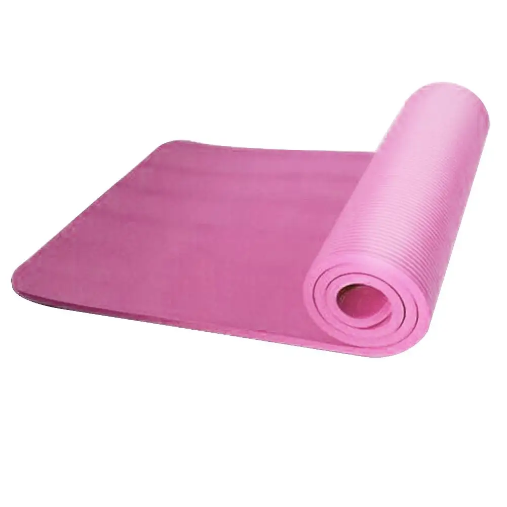 Pink Коврик для йоги+ привязывающийся ремень аксессуары для йоги коврик для фитнеса Коврик для йоги 72in* 24in 10 мм(183*61*1 см - Цвет: Pink