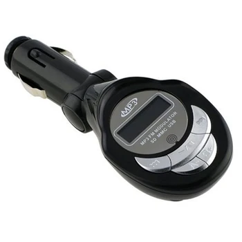 

12V Inalambrico de Coche Mp3 Jugador Player Fm Transmisor Modulador con la Ranura SD USB, Negro