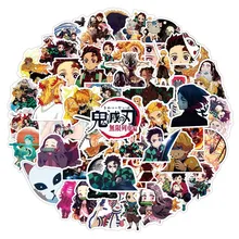 Autocollant de Graffiti Kimetsu no Yaiba: Mugen Ressha hen, étiquette Scrapbook en PVC, décoration, papeterie fournitures scolaires et de bureau, 50 pièces