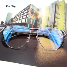 Металлические женские очки для чтения с полуоправой, кошачий глаз, анти-голубые лучи, Utralight, Пресбиопия, очки для чтения+ 1,00+ 1,50+ 2,00+ 2,50+ 3,00