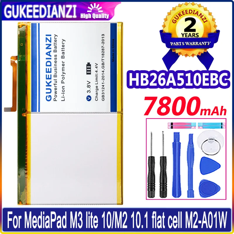 Аккумулятор 7800 мАч GUKEEDIAN HB26A510EBC для Huawei MediaPad M3 Lite 10 HDN-W09 BAH-L01 BAH-L09 | Мобильные
