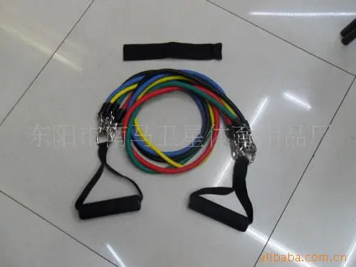 Chest Expander 7 Article Deconstructable Latex Pull Rope Fitness Equipment Household Portable Fitness Suit