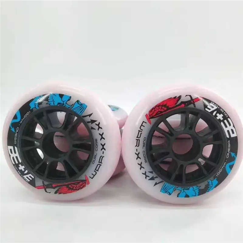 

Dual Core Speed Skating Wheel Race Competition 90MM 100MM 110MM Skates Rudas Good as MATTER CODE WHITE Roller WHEEL 8 pcs/lot