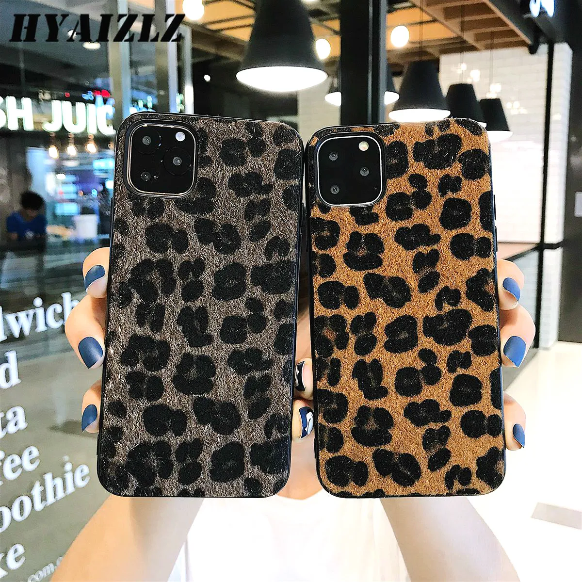 Leopard Case for iPhone 11 7 8 Plus X Xs Xr Shockproof Plush Soft TPU Girls Women Protective Cover Pro Max Cases | Мобильные