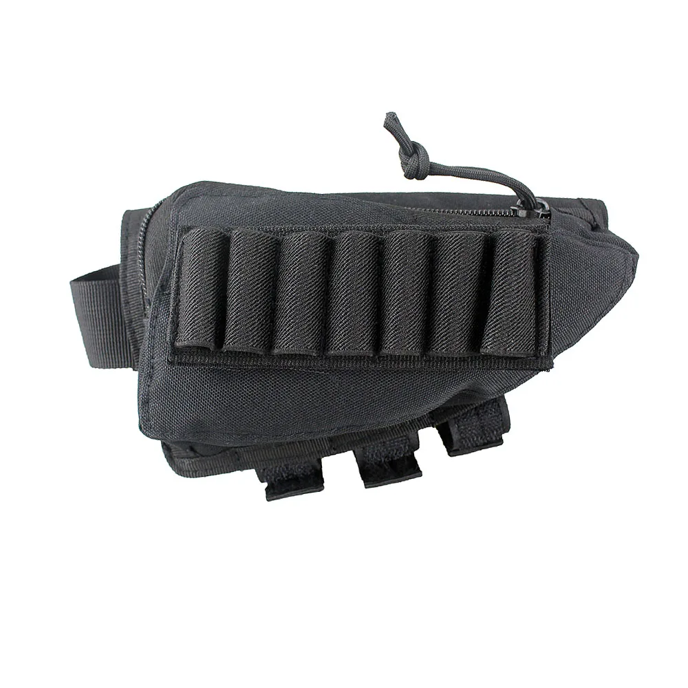 

Tactical Shotgun Ammo Pouch Bag Hunting Rifle Holder Bullet Pouch 12 Shells Butt Stock Shell Cartridge Holder Ammo Carrier