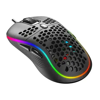 

M2 Hollow Out LED Light Adjustable DPI Desktop Laptop USB Wired Gaming Mouse