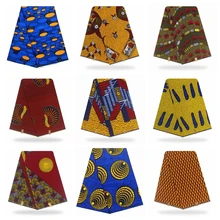 Высокое качество африканские принты ткань Анкара настоящий голландский воск нигерийский стиль 6 ярдов/шт хлопок