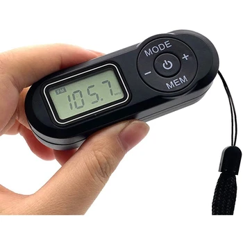 

Mini Portable FM Radio, Pocket Radio Receiver with Earphone FM Bass Stereo Radio For Walking Running Jogging